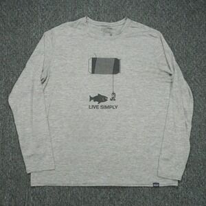 Patagonia Shirt Mens XL Gray LS Capilene Cool Daily Crew Fishing Long Sleeve